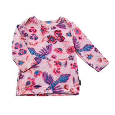 Girls Bonds, stretchy floral long sleeve top, EUC, size 000,  