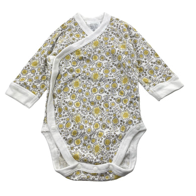 Girls Uniqlo, soft feel floral cotton romper, EUC, size 000,  