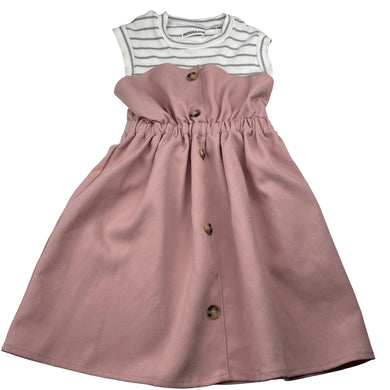 Girls Aurora Moon, spliced sleeveless dress, EUC, size 6, L: 60cm