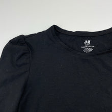 Load image into Gallery viewer, Girls H&amp;M, black, organic cotton long sleeve dress, EUC, size 14-15, L: 80cm