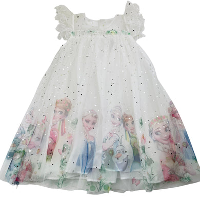 Girls Rabity, Disney Frozen tulle party dress, EUC, size 5, L: 60cm