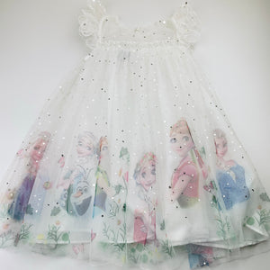 Girls Rabity, Disney Frozen tulle party dress, EUC, size 5, L: 60cm