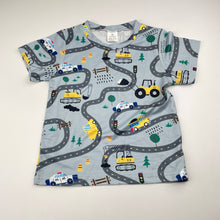 Load image into Gallery viewer, Boys lightweight, pyjama top &amp; shorts, diggers, EUC, size 2,  