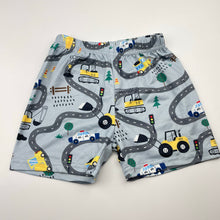 Load image into Gallery viewer, Boys lightweight, pyjama top &amp; shorts, diggers, EUC, size 2,  