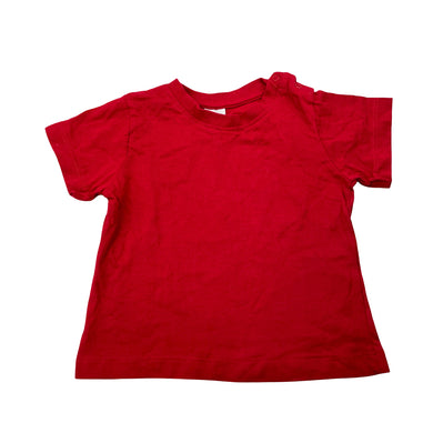 Boys Baby Berry, red cotton tee / top, EUC, size 1,  