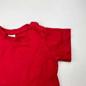 Boys Baby Berry, red cotton tee / top, EUC, size 1,  