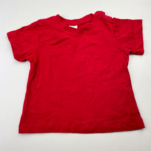 Boys Baby Berry, red cotton tee / top, EUC, size 1,  