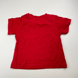 Boys Baby Berry, red cotton tee / top, EUC, size 1,  