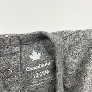 Unisex Canadiana, organic cotton blend tee / top, Canada, EUC, size 1,  