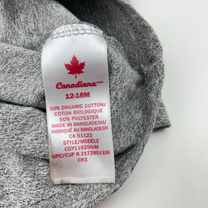 Unisex Canadiana, organic cotton blend tee / top, Canada, EUC, size 1,  