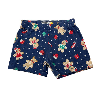 Unisex Lily & Dan, cotton Christmas pyjama shorts, wash fade, FUC, size 4,  