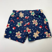 Load image into Gallery viewer, Unisex Lily &amp; Dan, cotton Christmas pyjama shorts, wash fade, FUC, size 4,  