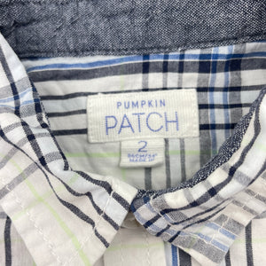 Boys Pumpkin Patch, lightweight cotton short sleeve shirt, GUC, size 2,  