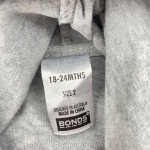 Boys Bonds, cotton hooded sleeveless top, EUC, size 2,  