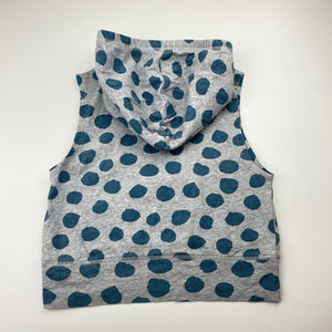 Boys Bonds, cotton hooded sleeveless top, EUC, size 2,  