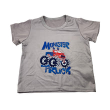 Load image into Gallery viewer, Boys lightweight, pyjama tee / top, monster truck, EUC, size 3,  