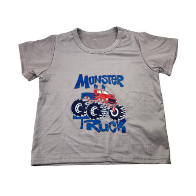 Boys lightweight, pyjama tee / top, monster truck, EUC, size 3,  
