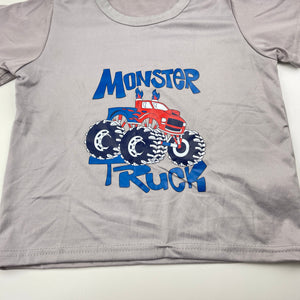 Boys lightweight, pyjama tee / top, monster truck, EUC, size 3,  