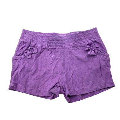 Girls Mango, purple cotton shorts, elasticated, GUC, size 1,  