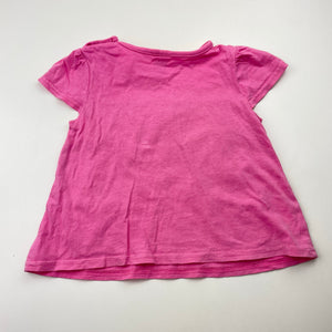 Girls Target, pink cotton tee / top, GUC, size 1,  