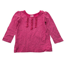 Load image into Gallery viewer, Girls Tiny Little Wonders, cotton long sleeve tee / top, hearts, GUC, size 1,  