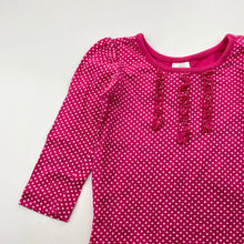 Load image into Gallery viewer, Girls Tiny Little Wonders, cotton long sleeve tee / top, hearts, GUC, size 1,  
