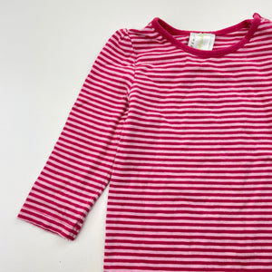 Girls Dymples, striped stretchy long sleeve top, FUC, size 1,  
