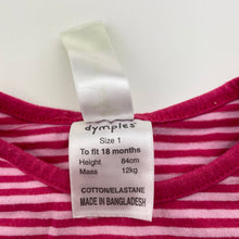 Load image into Gallery viewer, Girls Dymples, striped stretchy long sleeve top, FUC, size 1,  