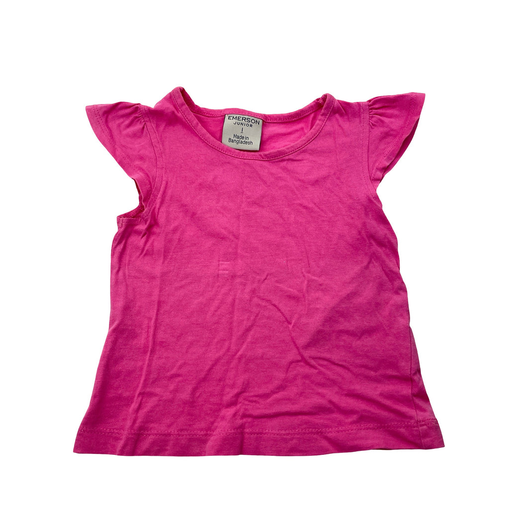 Girls Emerson Junior, lightweight cotton tee / top, GUC, size 1,  