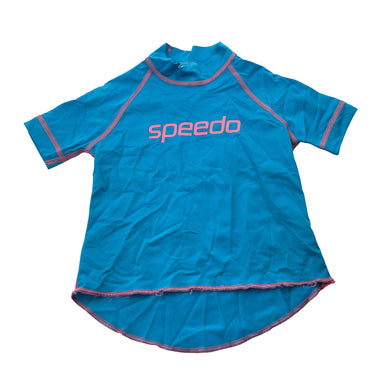 Girls Speedo, short sleeve rashie / swim top, GUC, size 1,  