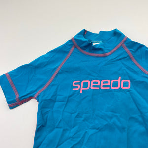Girls Speedo, short sleeve rashie / swim top, GUC, size 1,  