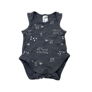 Unisex Anko, cotton singletsuit / romper, GUC, size 0000,  