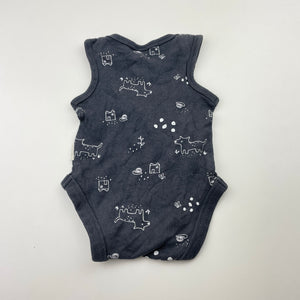 Unisex Anko, cotton singletsuit / romper, GUC, size 0000,  