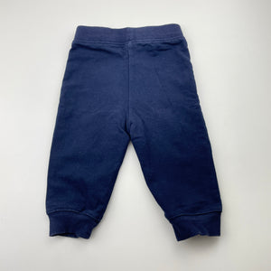 Boys navy, casual pants, elasticated, GUC, size 0-1,  