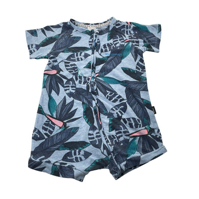 Unisex Bonds, soft feel zip Wondersuit / zippy / romper, GUC, size 2,  