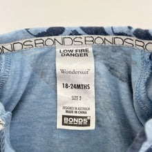 Load image into Gallery viewer, Unisex Bonds, soft feel zip Wondersuit / zippy / romper, GUC, size 2,  