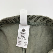 Load image into Gallery viewer, Unisex Dymples, khaki leggings / bottoms, elasticated, GUC, size 2,  
