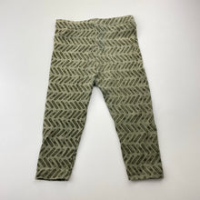Load image into Gallery viewer, Unisex Dymples, khaki leggings / bottoms, elasticated, GUC, size 2,  