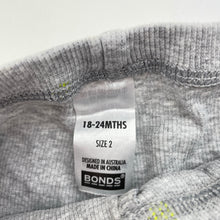 Load image into Gallery viewer, Unisex Bonds, grey ribbed leggings / bottoms, elasticated, EUC, size 2,  