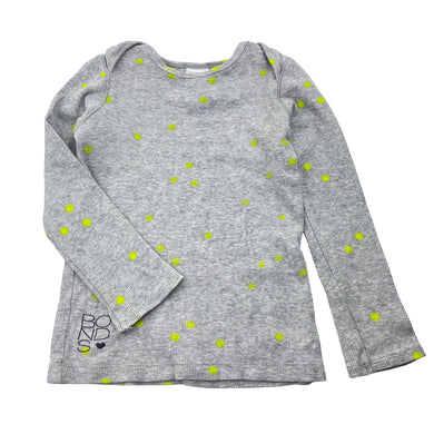 Unisex Bonds, grey ribbed long sleeve tee / top, EUC, size 2,  
