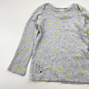 Unisex Bonds, grey ribbed long sleeve tee / top, EUC, size 2,  