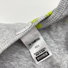 Load image into Gallery viewer, Unisex Bonds, grey ribbed long sleeve tee / top, EUC, size 2,  