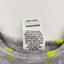 Load image into Gallery viewer, Unisex Bonds, grey ribbed long sleeve tee / top, EUC, size 2,  