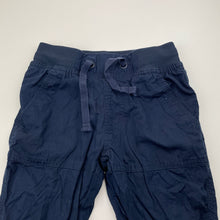 Load image into Gallery viewer, Boys Tilt, lined navy cotton pants, elasticated, EUC, size 1,  