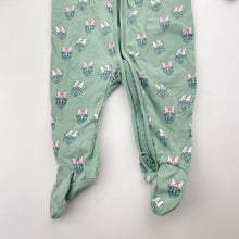 Load image into Gallery viewer, Girls Disney, Minnie Mouse zip coverall / romper, GUC, size 000,  