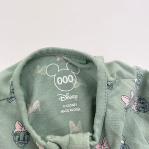 Girls Disney, Minnie Mouse zip coverall / romper, GUC, size 000,  