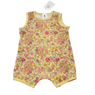 Girls Dymples, floral cotton summer romper, NEW, size 00,  