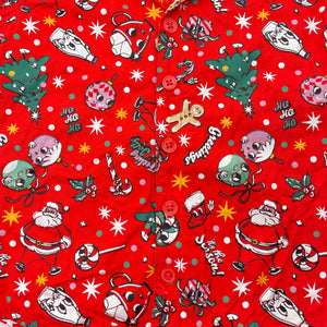 Boys Big W, cotton Christmas short sleeve shirt, EUC, size 1,  