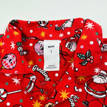 Load image into Gallery viewer, Boys Big W, cotton Christmas short sleeve shirt, EUC, size 1,  