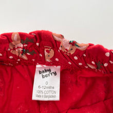 Load image into Gallery viewer, Girls Baby Berry, cotton Christmas shorts, elasticated, EUC, size 0,  